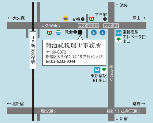 菊池純税理士事務所の地図